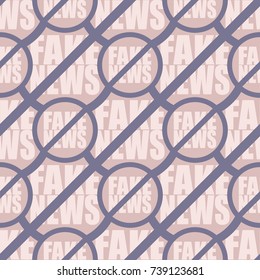 Conceptual seamless pattern with logo fake news. Global problems of humanity.