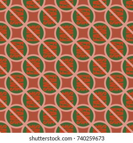 Conceptual seamless pattern with logo fake news. Global problems of humanity.