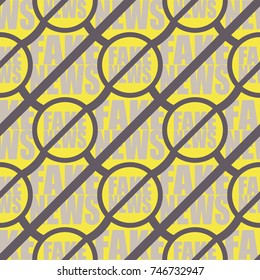 Conceptual seamless pattern with logo fake news. Global problems of humanity.
