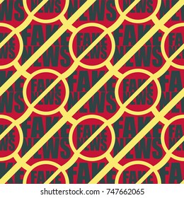 Conceptual seamless pattern with logo fake news. Global problems of humanity.