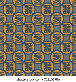 Conceptual seamless pattern with logo fake news. Global problems of humanity.