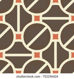 Conceptual seamless pattern with logo fake news. Global problems of humanity.