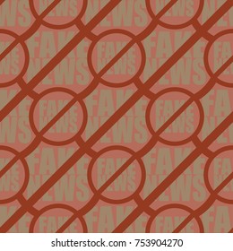 Conceptual seamless pattern with logo fake news. Global problems of humanity.