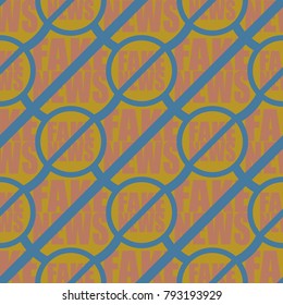 Conceptual seamless pattern with logo fake news. Global problems of humanity.