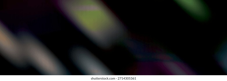 Plano de fundo de borrão brilhante conceitual com partículas brilhantes e diferentes elementos em close-up