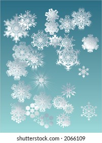 conceptual snow flakes