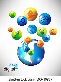 conceptual social network vector design