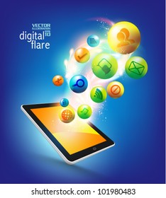 conceptual social networking graphic design