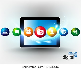 conceptual social networking graphic design