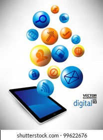conceptual social networking graphic design