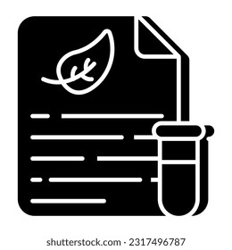 Conceptual solid design icon of eco content 