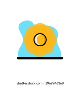 Conceptual Sunflower Gradient Vector Illustration Icon Design eps10 great for any purposes