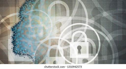 Conceptual technology illustration of artificial intelligence. Abstract futuristic background