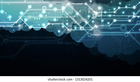 Conceptual technology illustration of artificial intelligence. Abstract futuristic background