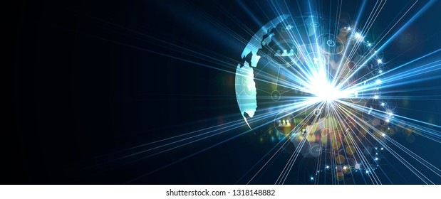 Ilustración de tecnología conceptual de inteligencia artificial. Abstractas fondo futurista