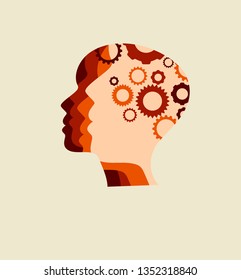 Conceptual technology illustration of artificial intelligence. Abstract futuristic background