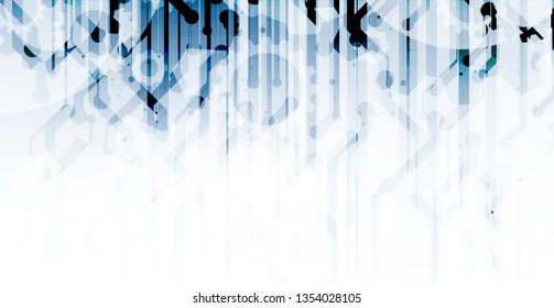 Conceptual technology illustration of artificial intelligence. Abstract futuristic background