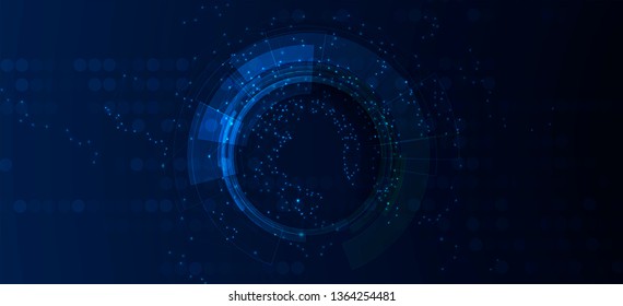 Conceptual technology illustration of artificial intelligence. Abstract futuristic background