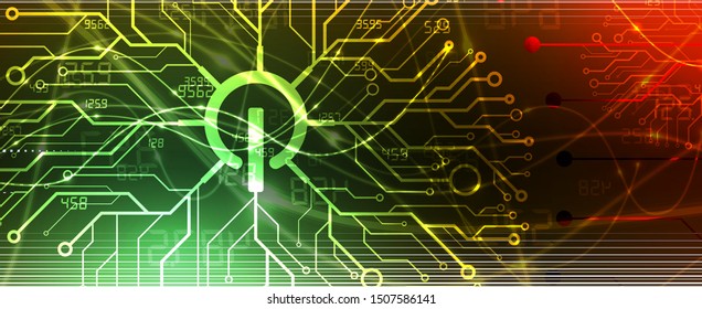 Conceptual technology illustration of artificial intelligence. Abstract futuristic background