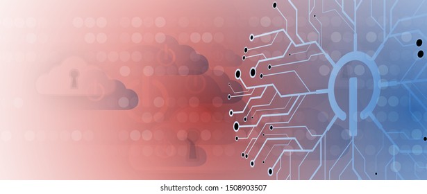 Conceptual technology illustration of artificial intelligence. Abstract futuristic background