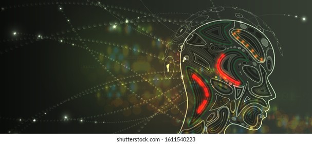 Conceptual technology illustration of artificial intelligence