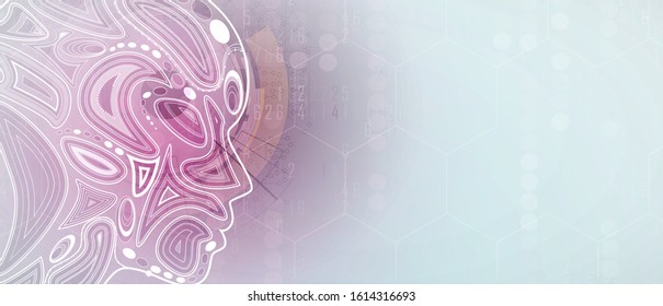 Conceptual technology illustration of artificial intelligence