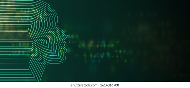 Conceptual technology illustration of artificial intelligence