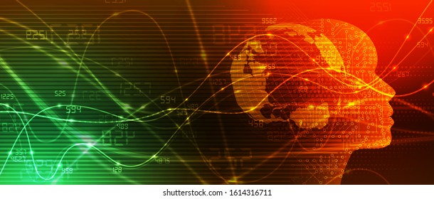 Conceptual technology illustration of artificial intelligence