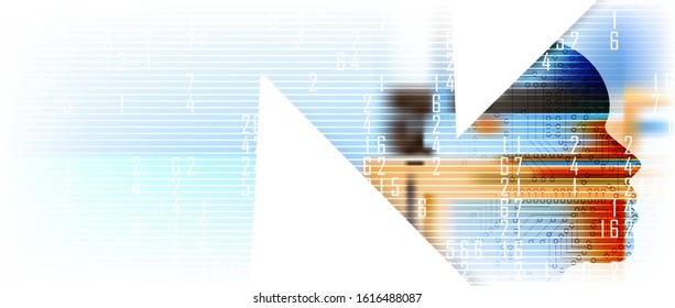 Conceptual technology illustration of artificial intelligence
