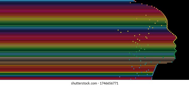 Conceptual technology illustration of artificial intelligence. Abstract futuristic background
