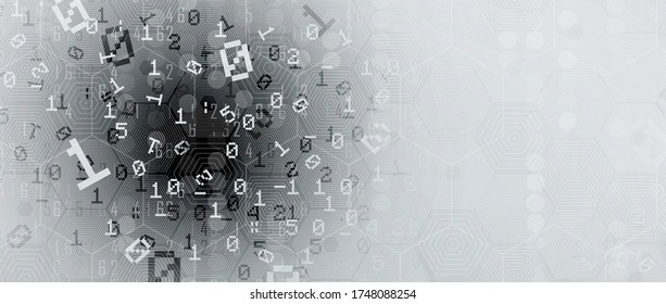 Ilustración conceptual de la inteligencia artificial. Resumen de fondo futurista
