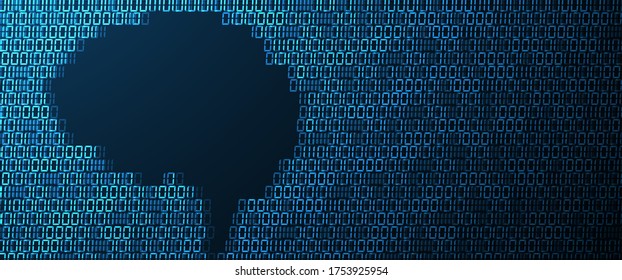 Conceptual technology illustration of artificial intelligence. Abstract futuristic background