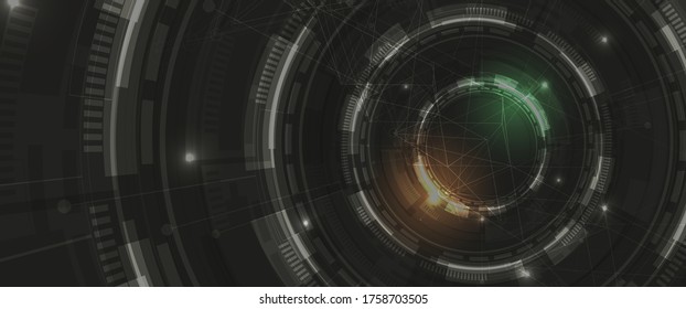Conceptual technology illustration of artificial intelligence. Abstract futuristic background