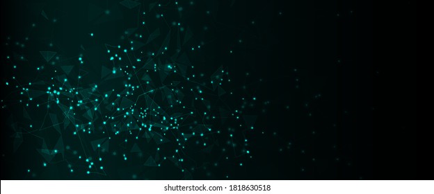 Conceptual technology illustration of artificial intelligence. Abstract futuristic background