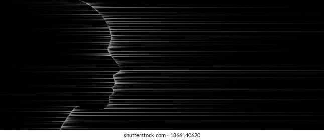 Conceptual technology illustration of artificial intelligence. Abstract futuristic background