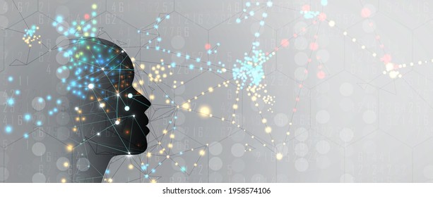 Conceptual technology illustration of artificial intelligence