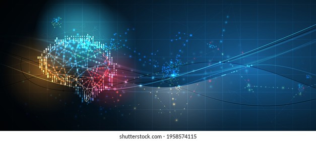 Conceptual technology illustration of artificial intelligence
