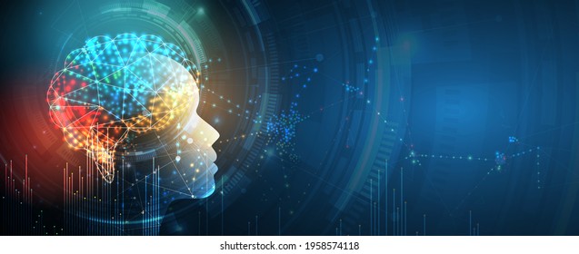 Conceptual technology illustration of artificial intelligence