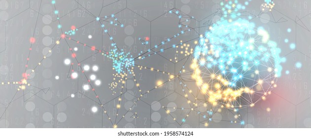 Conceptual technology illustration of artificial intelligence