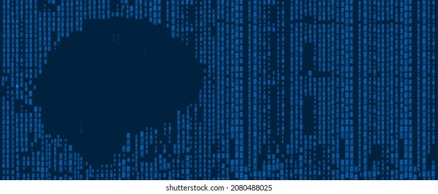 Conceptual technology illustration of artificial intelligence. Abstract futuristic background