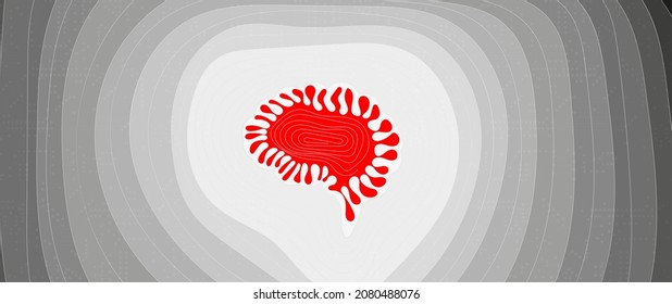 Conceptual technology illustration of artificial intelligence. Abstract futuristic background