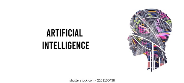 Conceptual technology illustration of artificial intelligence