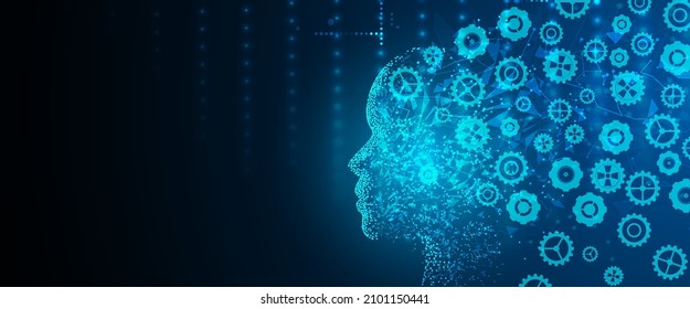 Conceptual technology illustration of artificial intelligence