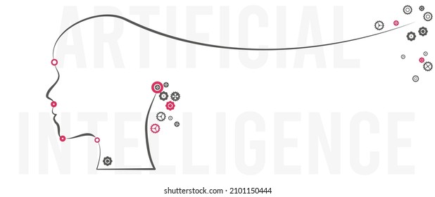 Conceptual technology illustration of artificial intelligence