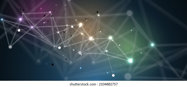 Konzeptuelle Technologie-Illustration künstlicher Intelligenz. Abstrakter futuristischer Hintergrund