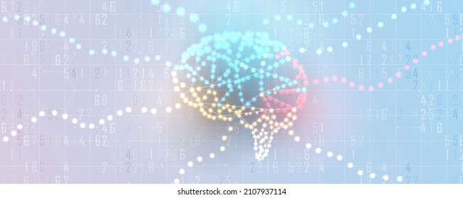 Conceptual technology illustration of artificial intelligence