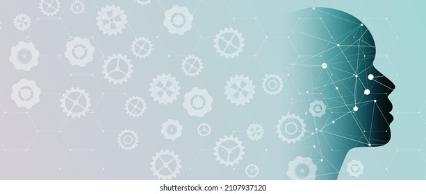 Conceptual technology illustration of artificial intelligence