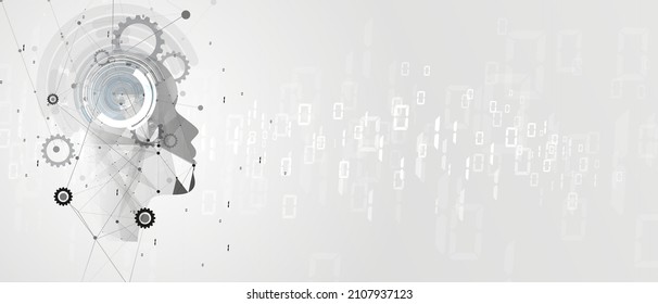 Conceptual technology illustration of artificial intelligence