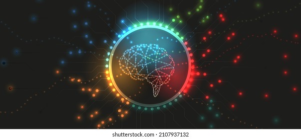 Conceptual technology illustration of artificial intelligence