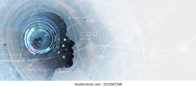 Conceptual technology illustration of artificial intelligence